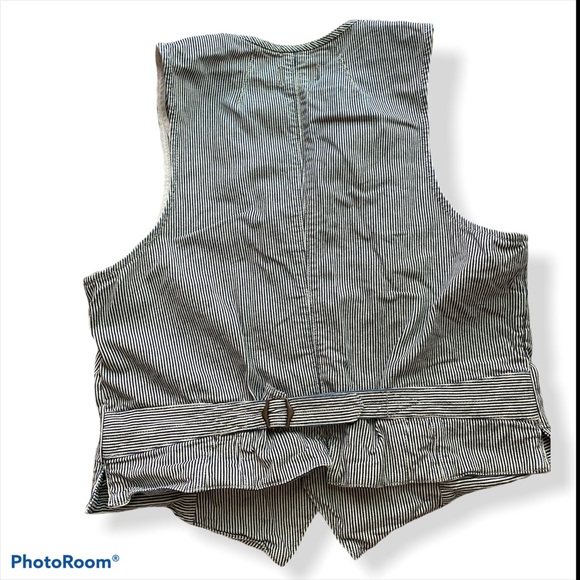 Marc Jacobs | Men’s Pinstripe Denim Vest - Picture 4 of 4